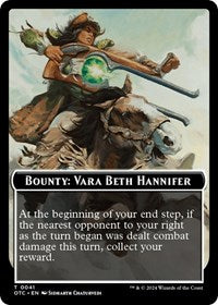 Bounty: Vara Beth Hannifer // Bounty Rules Double-Sided Token (41) [Commander: Outlaws of Thunder Junction]