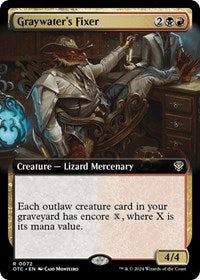 Graywater's Fixer (Extended Art) (72) [Commander: Outlaws of Thunder Junction]