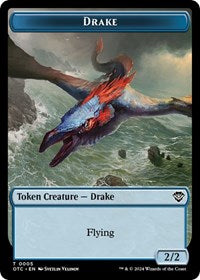 Drake // Soldier (0026) Double-Sided Token (5 // 26) [Commander: Outlaws of Thunder Junction]