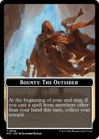 Bounty: The Outsider // Bounty Rules Double-Sided Token (36) [Commander: Outlaws of Thunder Junction]