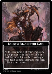 Bounty: Frankie the Fang // Bounty Rules Double-Sided Token (31) [Commander: Outlaws of Thunder Junction]