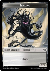 Inkling // Treasure Double-Sided Token (22 // 18) [Commander: Outlaws of Thunder Junction]