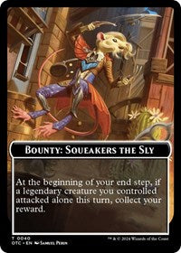 Bounty: Squeakers the Sly // Bounty Rules Double-Sided Token (40) [Commander: Outlaws of Thunder Junction]