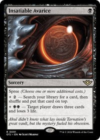 Insatiable Avarice (91) [Promo Pack: Outlaws of Thunder Junction]