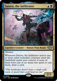 Satoru, the Infiltrator (230) [Promo Pack: Outlaws of Thunder Junction]
