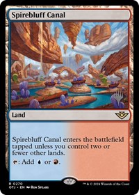 Spirebluff Canal (270) [Promo Pack: Outlaws of Thunder Junction]