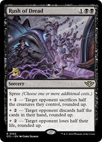 Rush of Dread (104) [Prerelease Cards]