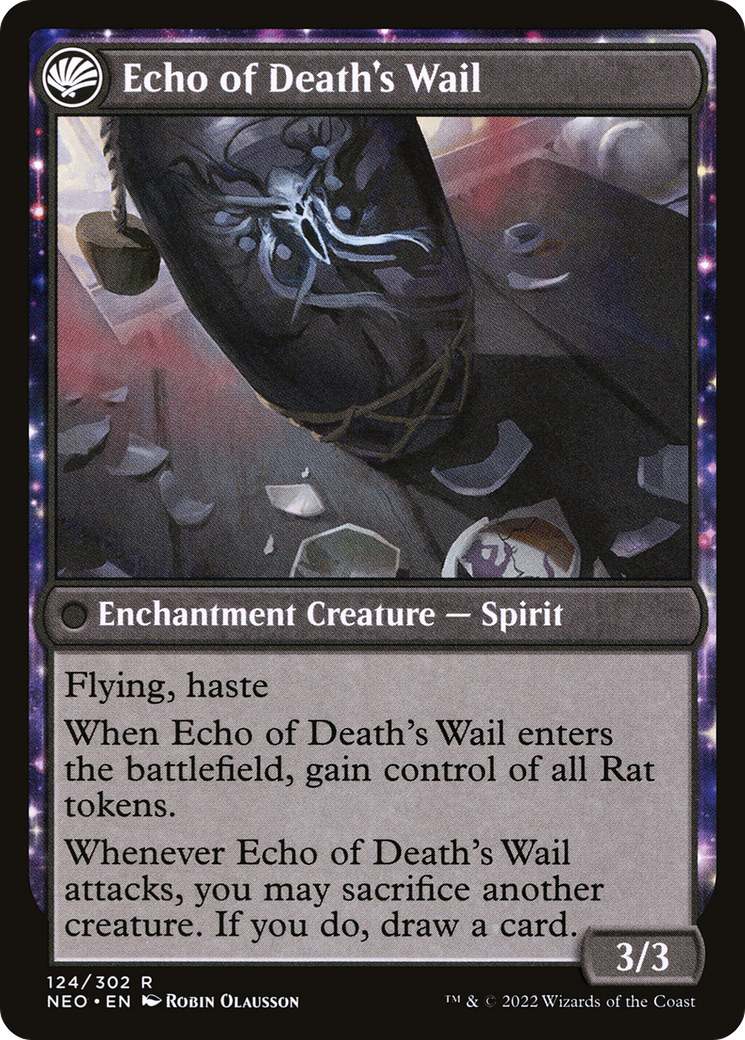Tribute to Horobi (NEO-124) - Kamigawa: Neon Dynasty: (fandfc, enchantment)