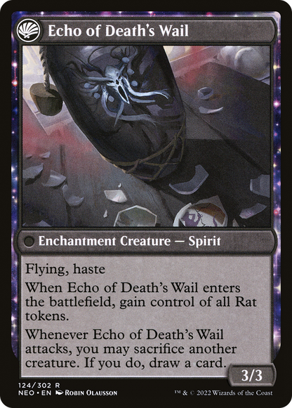 Tribute to Horobi (NEO-124) - Kamigawa: Neon Dynasty: (fandfc, enchantment)