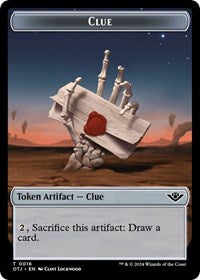Clue // Plot Double-Sided Token (16 // 20) [Outlaws of Thunder Junction]