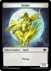 Spirit // Plot Double-Sided Token (5 // 20) [Outlaws of Thunder Junction]