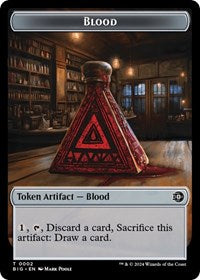 Blood // Plot Double-Sided Token (2 // 20) [Outlaws of Thunder Junction: The Big Score]