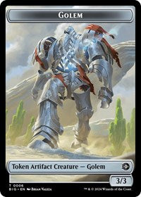 Golem Token (6) [Outlaws of Thunder Junction: The Big Score]