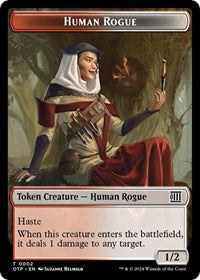 Human Rogue Token (2) [Outlaws of Thunder Junction: Breaking News]