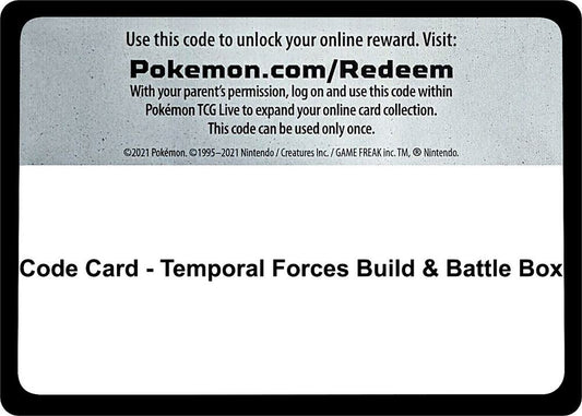 Code Card - Temporal Forces Build & Battle Box [SV05: Temporal Forces]