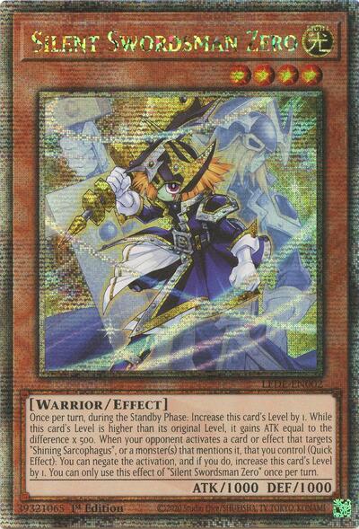 Silent Swordsman Zero (Quarter Century Secret Rare) (LEDE-EN002) [Legacy of Destruction]