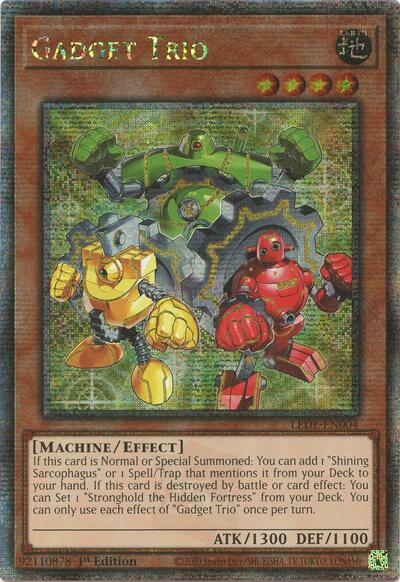 Gadget Trio (Quarter Century Secret Rare) (LEDE-EN004) [Legacy of Destruction]