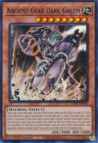 Ancient Gear Dark Golem (LEDE-EN006) [Legacy of Destruction]