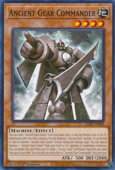 Ancient Gear Commander (LEDE-EN008) [Legacy of Destruction]