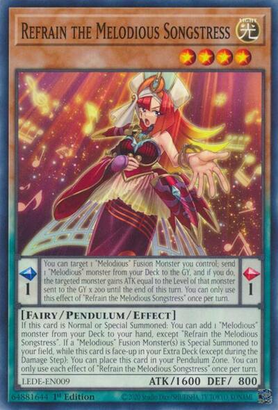 Refrain the Melodious Songstress (LEDE-EN009) [Legacy of Destruction]