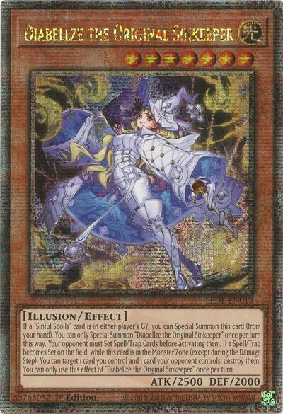 Diabellze the Original Sinkeeper (Quarter Century Secret Rare) (LEDE-EN012) [Legacy of Destruction]
