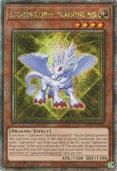 Lightsworn Dragonling (Quarter Century Secret Rare) (LEDE-EN023) [Legacy of Destruction]