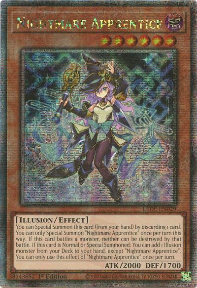 Nightmare Apprentice (Quarter Century Secret Rare) (LEDE-EN029) [Legacy of Destruction]