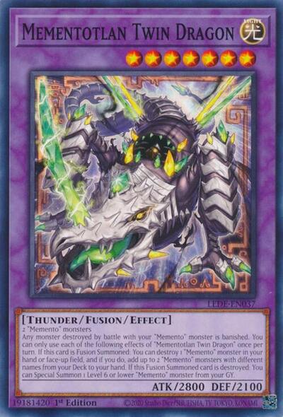 Mementotlan Twin Dragon (LEDE-EN037) [Legacy of Destruction]