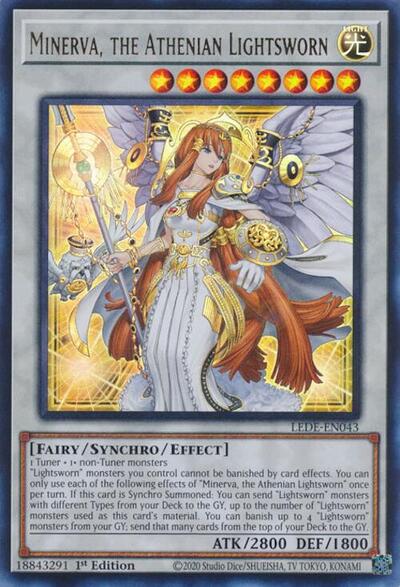 Minerva, the Athenian Lightsworn (LEDE-EN043) [Legacy of Destruction]