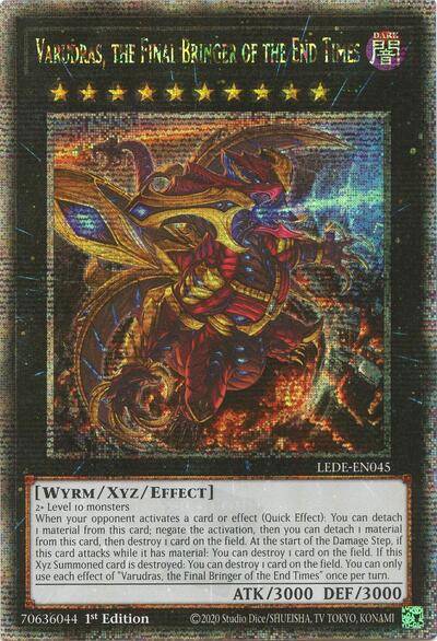 Varudras, the Final Bringer of the End Times (Quarter Century Secret Rare) (LEDE-EN045) [Legacy of Destruction]