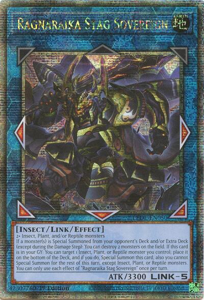 Ragnaraika Stag Sovereign (Quarter Century Secret Rare) (LEDE-EN050) [Legacy of Destruction]