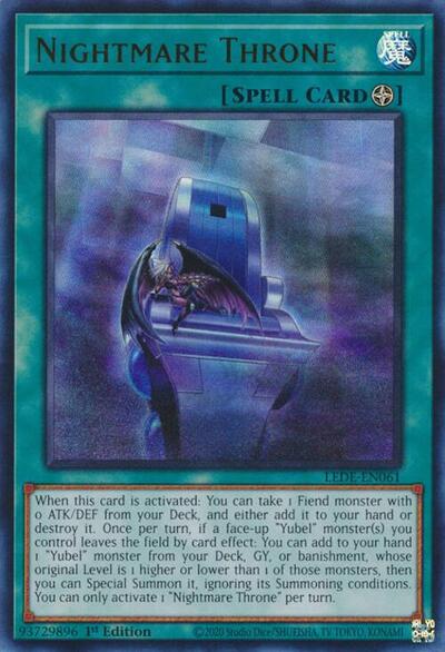 Nightmare Throne (LEDE-EN061) [Legacy of Destruction]