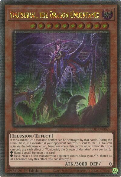 Vouiburial, the Dragon Undertaker (Quarter Century Secret Rare) (LEDE-EN087) [Legacy of Destruction]