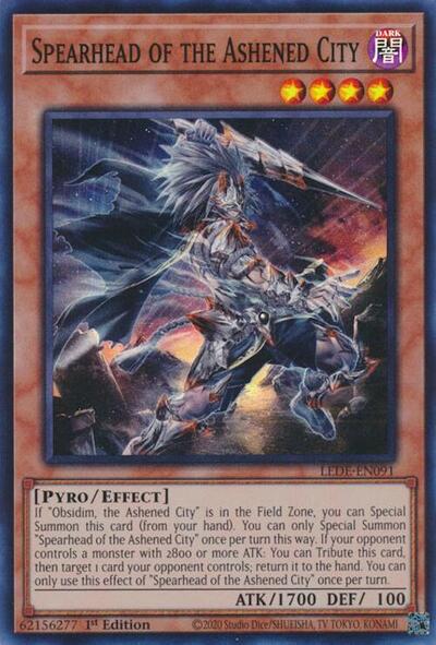 Spearhead of the Ashened City (LEDE-EN091) [Legacy of Destruction]
