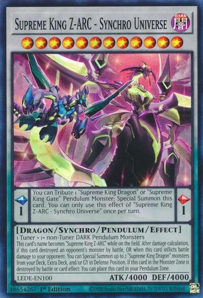 Supreme King Z-ARC - Synchro Universe (LEDE-EN100) [Legacy of Destruction]