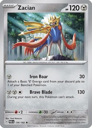Zacian 136/182  Deck Exclusives - Rare