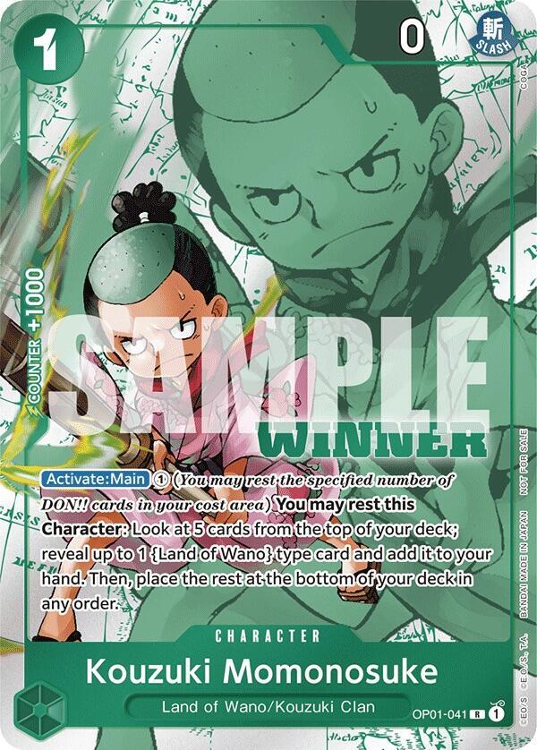 Kouzuki Momonosuke (Winner Pack Vol. 7) (OP01-041) [One Piece Promotion Cards]