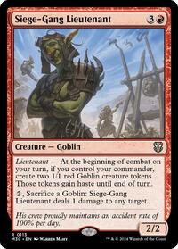Siege-Gang Lieutenant (113) [Commander: Modern Horizons 3]
