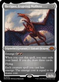 Herigast, Erupting Nullkite (Foil Etched) (474) [Modern Horizons 3]