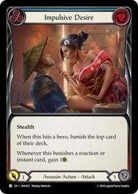 Impulsive Desire (Blue) (NUU021) [Blitz Deck: Part the Mistveil - Nuu]