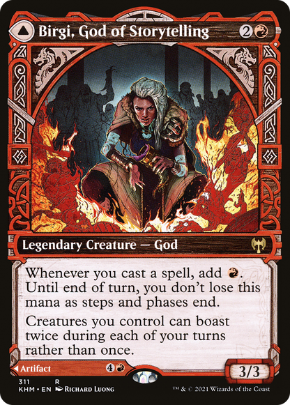 Birgi, God of Storytelling (Showcase) (KHM-311) - Kaldheim: (Showcase) Foil