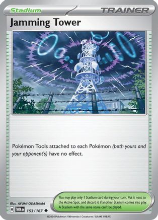 Jamming Tower 153/167  - Reverse Holofoil SV06 Twilight Masquerade - Uncommon