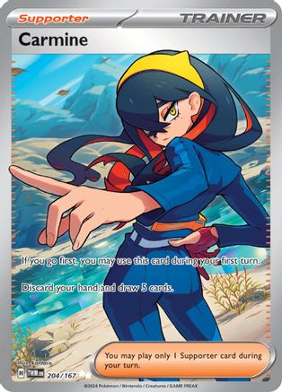 Carmine 204/167  - Holofoil SV06 Twilight Masquerade - Ultra Rare
