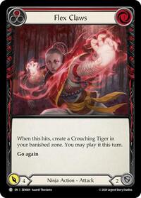 Flex Claws (Red) (ZEN009) [Blitz Deck: Part the Mistveil - Zen]