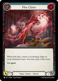 Flex Claws (Blue) (ZEN021) [Blitz Deck: Part the Mistveil - Zen]