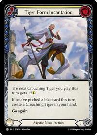 Tiger Form Incantation (Yellow) (ZEN018) [Blitz Deck: Part the Mistveil - Zen]