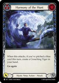Harmony of the Hunt (Blue) (ZEN022) [Blitz Deck: Part the Mistveil - Zen]