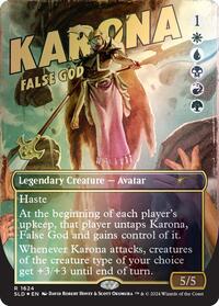 Karona, False God (Rainbow Foil) (1624) [Secret Lair Drop Series]