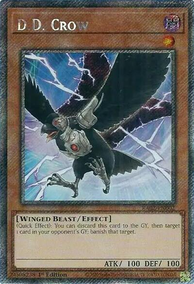 D.D. Crow (Platinum Secret Rare) (RA02-EN002) [25th Anniversary Rarity Collection II]