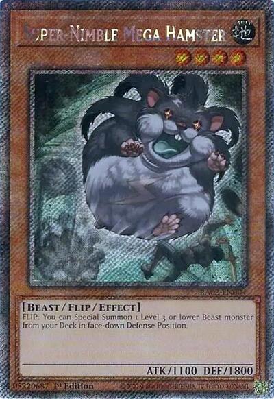Super-Nimble Mega Hamster (Platinum Secret Rare) (RA02-EN004) [25th Anniversary Rarity Collection II]